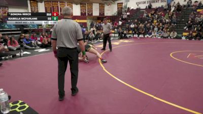 170 lbs 1st Place Match - Sonora Reece, Broken Arrow vs Isabella McFarlane, King High School