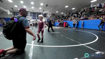52 lbs Consi Of 8 #2 - Grant Mullen, Perry Wrestling Academy vs Dominick King, OKC Saints Wrestling