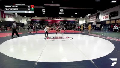 165 lbs 1st Place Match - Kelan Stever, San Clemente vs Matthew Leon, Foothill (Santa Ana)