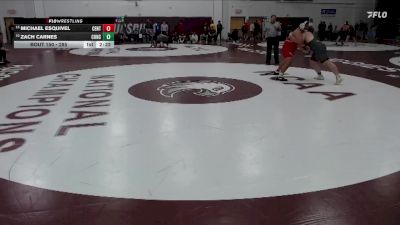 285 lbs Cons. Round 1 - Zach Carnes, Concordia Moorhead vs Michael Esquivel, Central