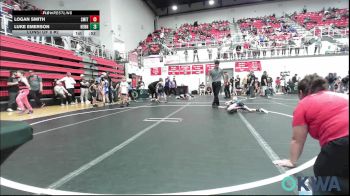 49 lbs Consi Of 8 #2 - Logan Smith, Smith Wrestling Academy vs Luke Emerson, Hennessey Takedown Club