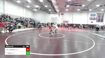 182 lbs Round Of 16 - Richard Cordeiro, Cromwell* vs Tommy Bean, Stafford