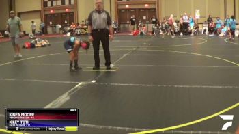 76 lbs Placement - Lillian Douglas, Cordoba Trained vs Keira Cunningham, Elite NJ Purple