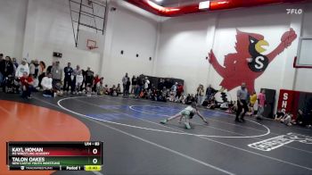 83 lbs Quarterfinal - Talon Oakes, New Castle Youth Wrestling vs Kayl Homan, M3 Wrestling Academy