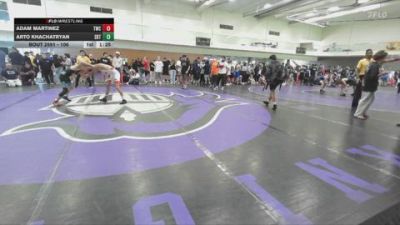 106 lbs Quarterfinal - Arto Khachatryan, SBTC vs Adam Martinez, TWC