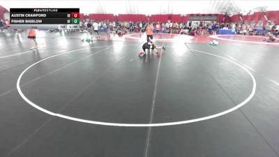 113 lbs Round 2 (8 Team) - Austin Crawford, Oswego East vs Fisher Bigelow, Oconto Falls