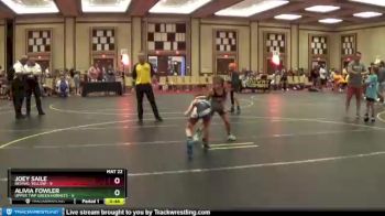 56 lbs Round 5 (6 Team) - Joey Saile, Revival Yellow vs Alivia Fowler, Upper Twp Green Hornets