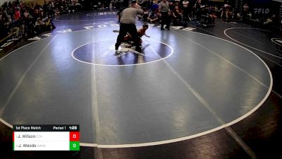 145 lbs 1st Place Match - Jacob Wilson, Central Cambria Hs vs Jahvon Woods, Washington Hs