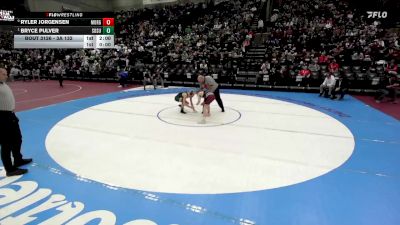 3A 132 lbs Quarterfinal - Bryce Pulver, South Summit vs Ryler Jorgensen, Morgan