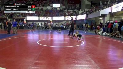 61 lbs Cons. Round 2 - Emmitt Price, Colstrip Wrestling Club vs Theo Wheeler, Flathead Valley Wrestling Club