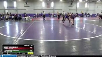 184 lbs Cons. Round 2 - Joseph Pasquesi, Cornell College vs Dominique Morris, Iowa Wesleyan
