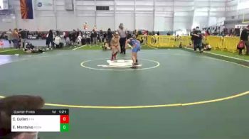 100 lbs Quarterfinal - Carsin Cullen, X Factor Elite vs Evan Montalvo, Redwave