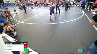 67 lbs Semifinal - River Rainbolt, Gentry Youth Wrestling vs Parker Henry, Raw Wrestling Club