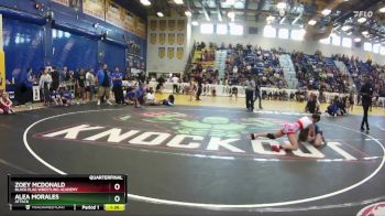 103 lbs Quarterfinal - Zoey McDonald, Black Flag Wrestling Academy vs Alea Morales, Attack