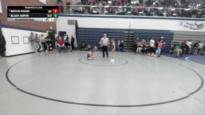71 lbs Quarterfinal - Elijah Jarvis, Team Real Life Wrestling vs Brock Hvass, Lewiston Wrestling Club
