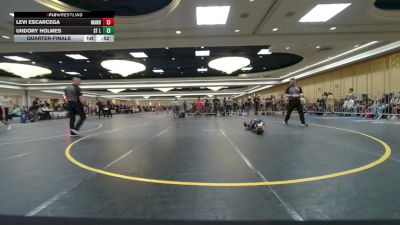 46 lbs Quarterfinal - Levi Escarcega, Manu Wr Ac vs Uhdory Holmes, St Louis Warrior