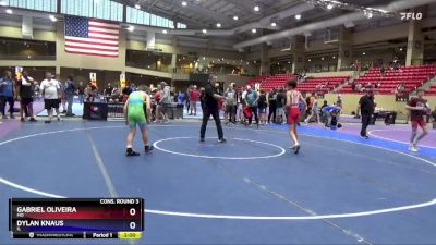 110 lbs Cons. Round 3 - Gabriel Oliveira, MO vs Dylan Knaus, IL