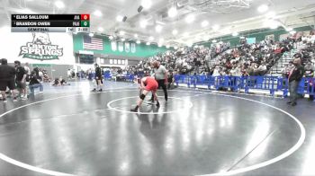 150 lbs Semifinal - Brandon Owen, Paloma Valley vs Elias Salloum, Ayala