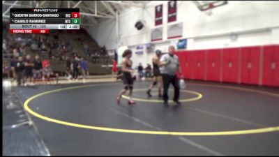 125 lbs Champ. Round 2 - Quentin Barros-Santiago, Rio Hondo College vs Camilo Ramirez, Mt. Sac