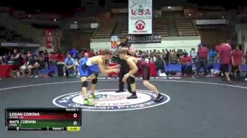 170 lbs Round 3 (16 Team) - Logan Corona, SCVWA vs Nate Corwin, CMWA