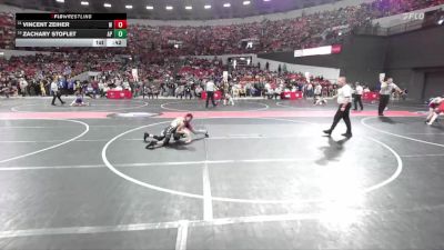 75 lbs Cons. Round 2 - Vincent Zeiher, Amery Warriors vs Zachary Stoflet, Assumption/ Pacelli