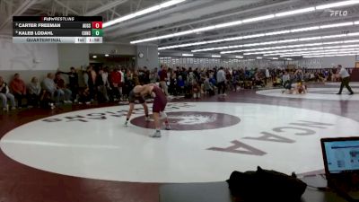 133 lbs Quarterfinal - Carter Freeman, Augsburg vs Kaleb Lodahl, Concordia Moorhead
