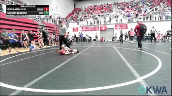 49 lbs Round Of 32 - Lewis Amous JR., Del City Little League Wrestling vs Kannon Gibbens, Rough Riders