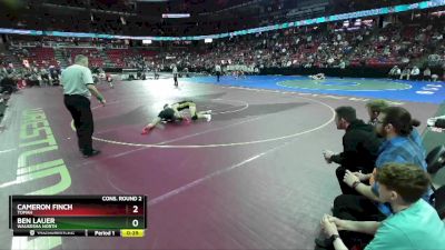 D1-144 lbs Cons. Round 2 - Ben Lauer, Waukesha North vs Cameron Finch, Tomah