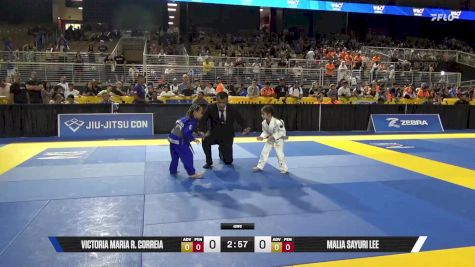 Malia Sayuri Lee vs Victoria Maria R. Correia 2025 Pan Kids Jiu-Jitsu IBJJF Championship