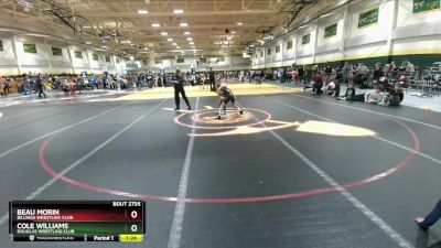 85 lbs Semifinal - Cole Williams, Douglas Wrestling Club vs Beau Morin, Billings Wrestling Club