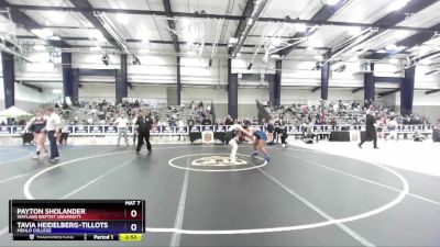 191 lbs Champ. Round 1 - Tavia Heidelberg-Tillotson, Menlo College vs Payton Sholander, Wayland Baptist University