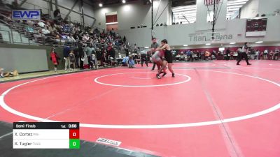 83 lbs Semifinal - Xiomar Cortez, Pin-King All Stars vs KIng Tugler, Tulsa North Mabee Stampede