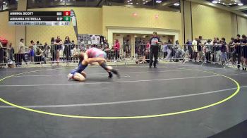 123 lbs Round Of 16 - Annika Scott, Mad Dawg vs Arianna Estrella, Hesperia HS