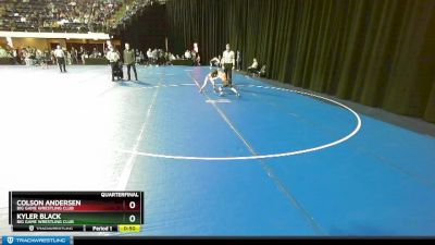 53 lbs Quarterfinal - Kyler Black, Big Game Wrestling Club vs Colson Andersen, Big Game Wrestling Club