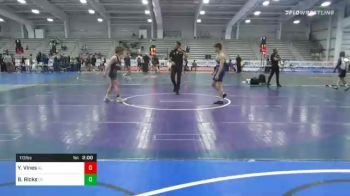 113 lbs Semifinal - Yanni Vines, AL vs Bridger Ricks, UT