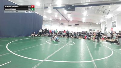 114 lbs Quarterfinal - Hunter Pierson, Indiana Outlaws Black - HS vs Isaac Hrelac, Freakztyle Purple - HS