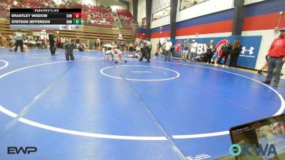 76 lbs Rr Rnd 4 - Brantley Wisdom, Caney Valley Wrestling vs Stetson Jefferson, Raw Wrestling Club