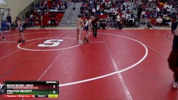 82 lbs Semifinal - Roan Rickel-Cruz, Team Aggression Wrestling Club vs Preston Beckett, NWWC