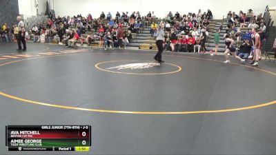 J-5 lbs Semifinal - Ava Mitchell, Benton Cat Pac vs Aimee George, Tiger Wrestling Club