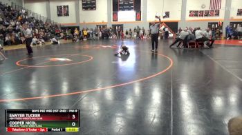 PW-9 lbs Cons. Round 1 - Cooper Nicol, Wildcat Youth Wrestling vs Sawyer Tucker, ADM Tiger Wrestling Club