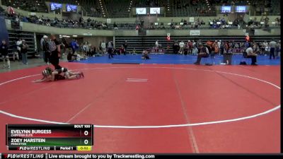 70 lbs Round 5 - Zoey Marstein, Princeton vs Evelynn Burgess, Chippewa Elite