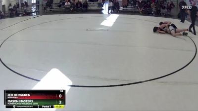 147 lbs Cons. Round 4 - Jed Berggren, Nebraska vs Mason Masters, Powerhouse Wrestling Club