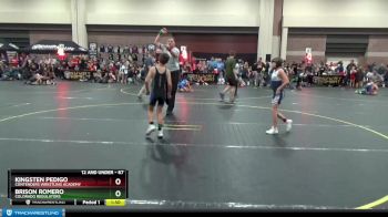 67 lbs Cons. Round 1 - Kingsten Pedigo, Contenders Wrestling Academy vs Brison Romero, Colorado Regulators