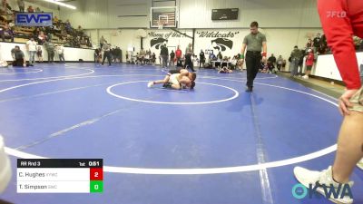 83-90 lbs Rr Rnd 3 - Cannon Hughes, Verdigris Youth Wrestling vs Tukker Simpson, Salina Wrestling Club