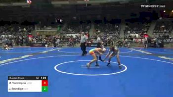 91 lbs Quarterfinal - Mara Vanderpool, Nebraska Wrestling Academy vs Jade Brundige, Unaffiliated