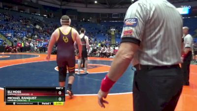 285 lbs Semis & 1st Wrestleback (8 Team) - Eli Moss, Chatham (Glenwood) vs Michael Ranquist, Lombard (Montini)