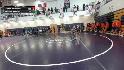 120 lbs Quarterfinal - Isaac Partridge, Worland Middle School vs Silas Mickleson, Cody Middle School
