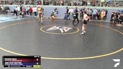 92 lbs X Bracket - Mason Ekle, Mid Valley Wrestling Club vs Greyson Reuter, Interior Grappling Academy