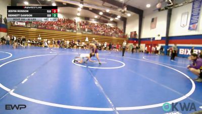 80 lbs Round Of 16 - Jestin Rosson, Vian Wrestling Club vs Bennett Dawson, Raw Wrestling Club