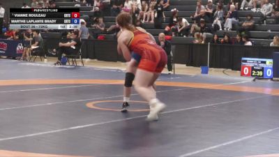 72kg Round 2 - Vianne Rouleau, Edmonton Wrestling Club vs Marthe Laplante Brady, Kingston Wrestling Club